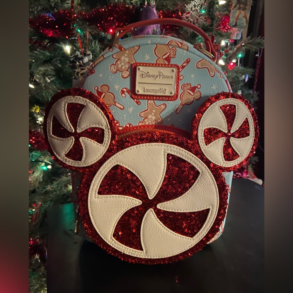 Disney parks Loungefly Mickey Mouse Holiday Treats mini backpack